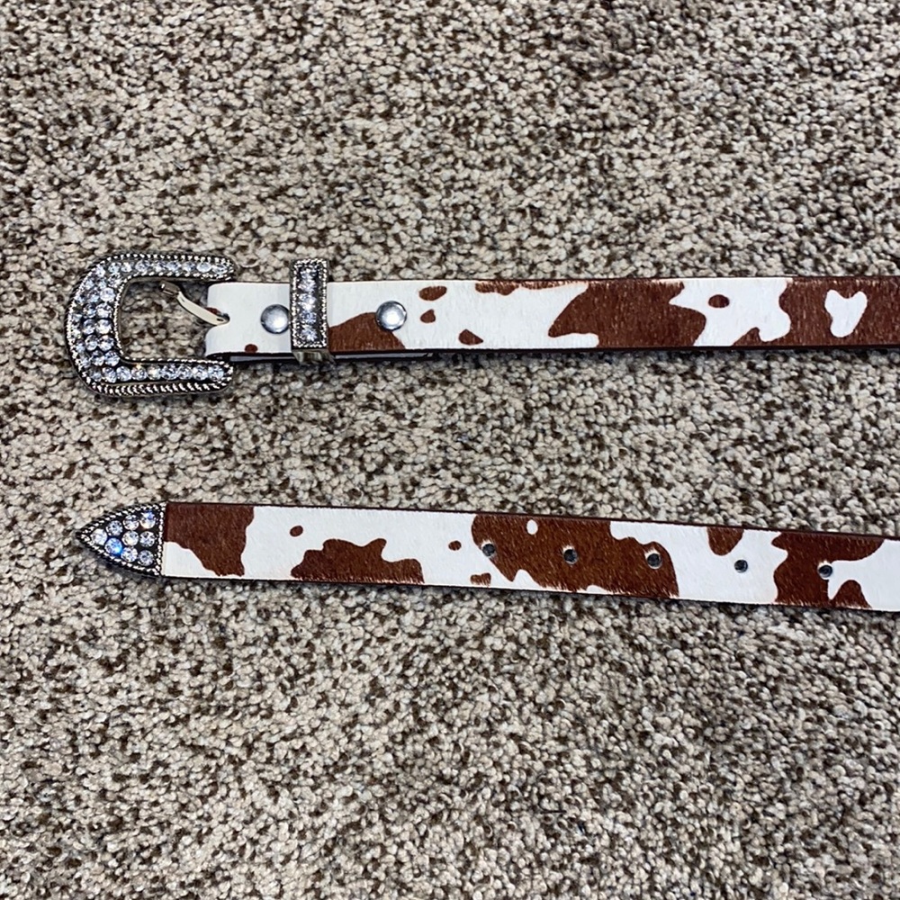 Leather cow belt